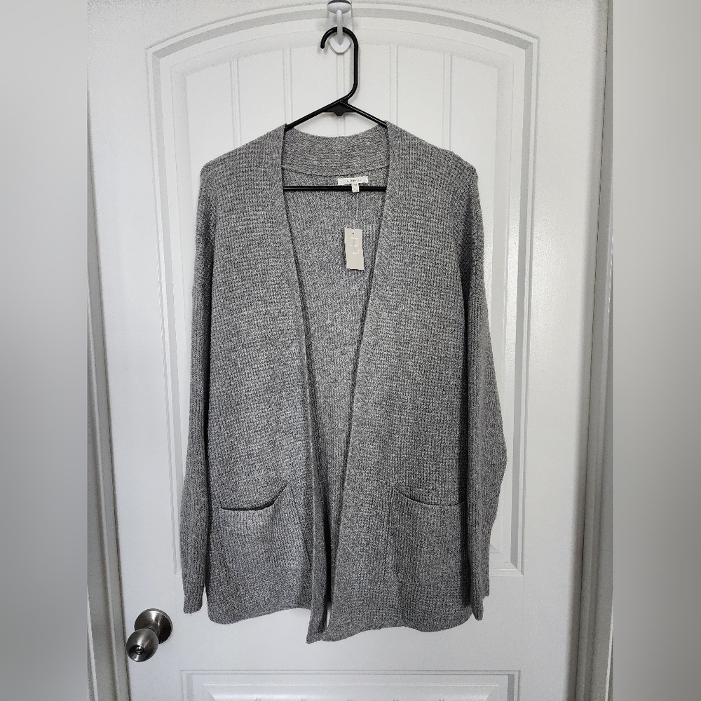 NEW! Maurcie's Solid Knit Open Front Pocket Cardigan, NWT, Size XL - Picture 2 of 6